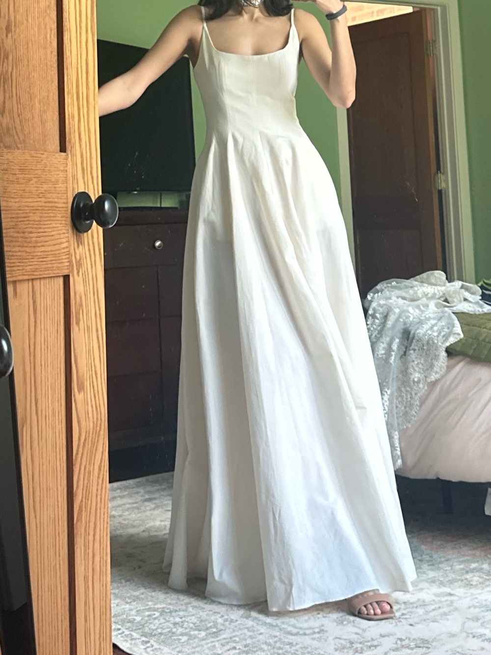 STAUD Ivory Cream Joy Maxi Dress - Picture 10 of 10